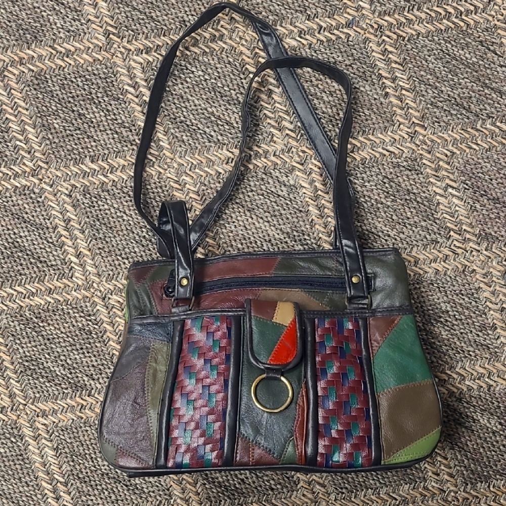 Patchwork Leather Shoulder Bag